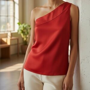 Banana Republic One Shoulder Orange ToP